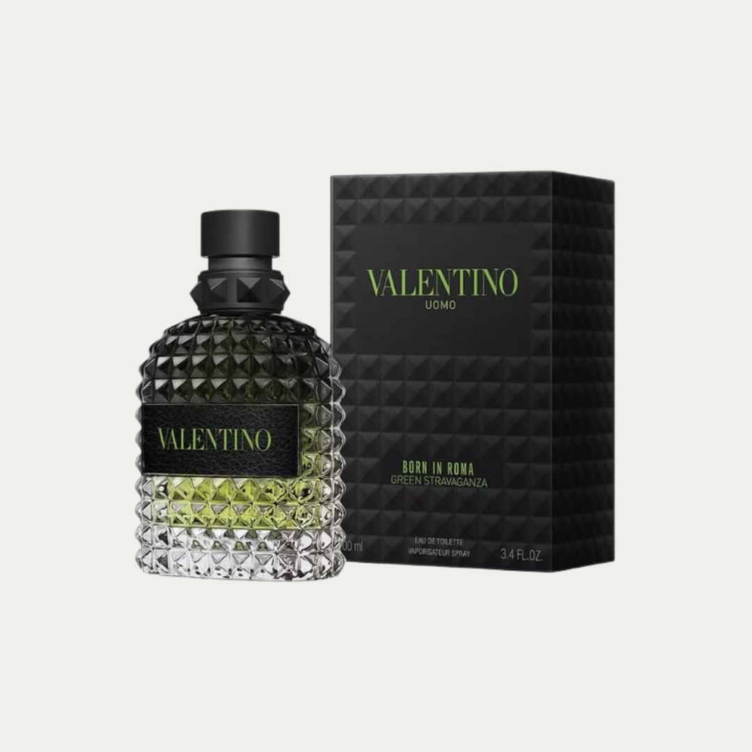 Decant de Uomo Born In Roma Green Stravaganza 100 ml por Valentino Garavani — Fragancia original